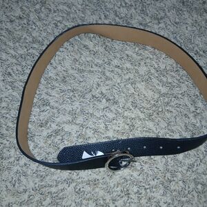 Elegant Black Leather Belt